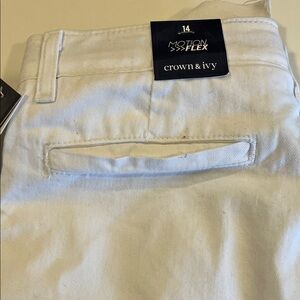Crown & Ivy Men's Light Cream Chinos